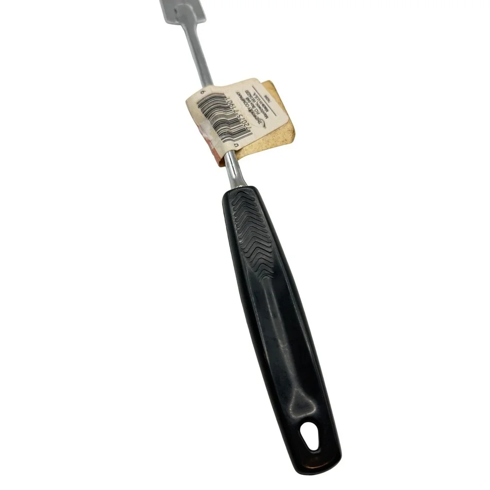 NWT‎ Vintage Foley 2-Tine Steel Meat Fork Chrome Plated Black Handle USA 71972